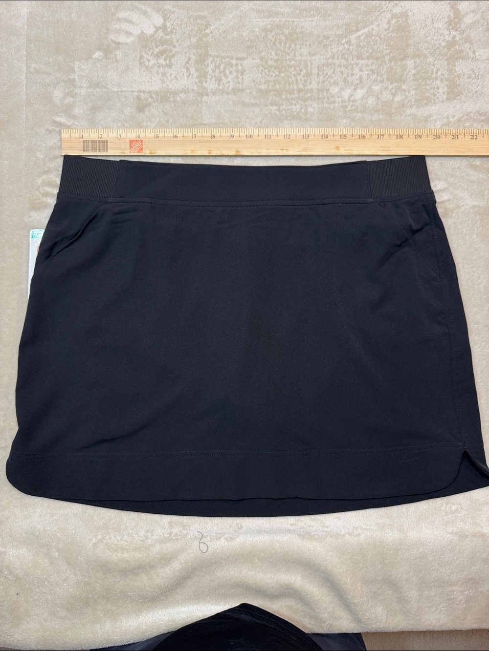 Women's Black Active Skort with Built-In Shorts